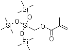 Methacryloxymethyltris(trimethylsiloxy)silane molecular structure (CAS 74681-63-3)