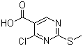 结构式 CAS# 74840-34-9, 4-氯-2-(甲硫基)-5-嘧啶羧酸