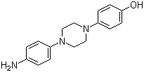 structure of CAS# 74853-08-0, 1-(4-Aminophenyl)-4-(4-hydroxyphenyl)piperazine