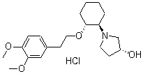 结构式 CAS# 748810-28-8, 盐酸维那卡兰