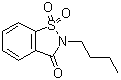 结构式 CAS# 7499-96-9, 2-丁基-1,2-苯并异噻唑-3(2H)-酮 1,1-二氧化物