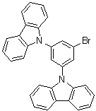 结构式 CAS# 750573-24-1, 1-溴-3,5-二(咔唑-9-基)苯