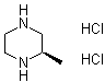 结构式 CAS# 75336-89-9, (R)-2-甲基哌嗪二盐酸盐