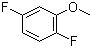 structure of CAS# 75626-17-4, 2,5-Difluoroanisole;1,4-Difluoro-2-methoxybenzene