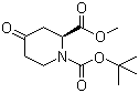 结构式 CAS# 756486-14-3, (2S)-4-氧代哌啶-1,2-二羧酸 1-叔丁酯 2-甲酯