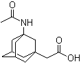 结构式 CAS# 75667-93-5, 3-乙酰氨基-1-金刚烷乙酸
