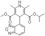 结构式 CAS# 75695-93-1, 伊拉地平
