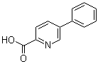 结构式 CAS# 75754-04-0, 5-苯基吡啶-2-羧酸