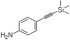 structure of CAS# 75867-39-9, 4-[(Trimethylsilyl)ethynyl]aniline;4-[2-(Trimethylsilyl)ethynyl]aniline; p-(2-Trimethylsilylethynyl)aniline