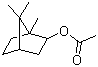 结构式 CAS# 76-49-3, 乙酸冰片酯; 1-冰片基乙酸酯; 内型-1,7,7-三甲基二环[2.2.1]庚烷-2-醇乙酸酯