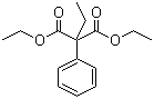 Diethyl 2-ethyl-2-phenylmalonate molecular structure (CAS 76-67-5)