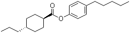 structure of CAS# 76025-60-0, 4-Pentylphenyl trans-4-propylcyclohexanecarboxylate