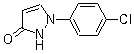 结构式 CAS# 76205-19-1, 1-(4-氯苯基)-2H-吡唑啉-3-酮; 1-(4-氯苯基)-3-吡唑醇