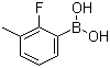 结构式 CAS# 762287-58-1, 2-氟-3-甲基苯硼酸
