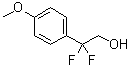 beta,beta-Difluoro-4-methoxybenzeneethanol molecular structure (CAS 762292-75-1)