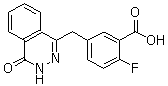 结构式 CAS# 763114-26-7, 2-氟-5-(4-氧代-3,4-二氢酞嗪-1-甲基)苯甲酸