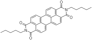 structure of CAS# 76372-75-3, N,N'-Dipentyl-3,4,9,10-perylenedicarboximide