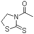 结构式 CAS# 76397-53-0, 3-乙酰基-1,3-噻唑烷-2-硫酮