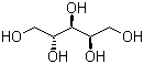 结构式 CAS# 7643-75-6, L-(-)-阿拉伯糖醇