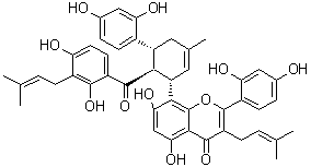 structure of CAS# 76472-87-2, Moracenin A;Albanin G; Kuwanon H; NSC 356889