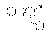 structure of CAS# 767352-29-4, (R)-3-(Benzyloxyamino)-4-(2,4,5-trifluorophenyl)butanoic acid