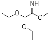 structure of CAS# 76742-48-8, 2,2-Diethoxyacetimidic acid methyl ester;2,2-Diethoxyethanimidic acid methyl ester; Methyl 2,2-diethoxyacetimidate; Methyl diethoxyacetimidate