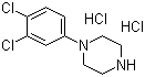 结构式 CAS# 76835-17-1, 1-(3,4-二氯苯基)哌嗪二盐酸盐