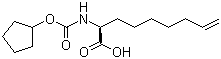 (2S)-2-[[(环戊氧基)羰基]氨基]-8-壬烯酸分子结构 (CAS 769167-55-7)