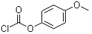 structure of CAS# 7693-41-6, 4-Methoxyphenyl carbonochloridate;p-Methoxyphenol chloroformate; p-Methoxyphenoxycarbonyl chloride; p-Methoxyphenyl chloroformate