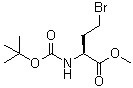 structure of CAS# 76969-87-4, (S)-4-Bromo-2-(tert-butoxycarbonylamino)butyric acid methyl ester