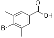 结构式 CAS# 7697-32-7, 4-溴-3,5-二甲基苯甲酸