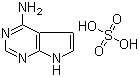structure of CAS# 769951-32-8, 1H-Pyrrolo[2,3-d]pyrimidin-4-amine sulfate
