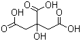 Citric acid molecular structure (CAS 77-92-9)