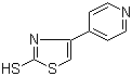 structure of CAS# 77168-63-9, 4-(4-Pyridinyl)thiazole-2-thiol;4-pyridin-4-yl-3H-1,3-thiazole-2-thione