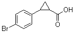 结构式 CAS# 77255-26-6, 2-(4-溴苯基)-1-环丙烷羧酸
