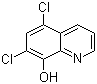 structure of CAS# 773-76-2, 5,7-Dichloro-8-hydroxyquinoline;5,7-Dichloro-8-quinolinol; Chloroxine