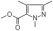 structure of CAS# 773136-70-2, 1,3,4-Trimethyl-1H-pyrazole-5-carboxylic acid methyl ester