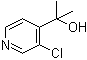 结构式 CAS# 77332-83-3, 2-(3-氯-4-吡啶基)-2-丙醇