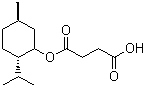 structure of CAS# 77341-67-4, Monomethyl succinate;Butanedioic acid mono-(5-methyl-2-isopropyl-cyclohexyl) ester