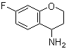 structure of CAS# 774163-31-4, 7-Fluorochroman-4-amine;7-Fluoro-3,4-dihydro-2H-1-benzopyran-4-amine