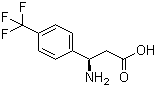 结构式 CAS# 774178-39-1, (R)-3-氨基-3-(4-三氟甲基苯基)丙酸