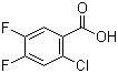 结构式 CAS# 776-40-9, 2-氯-4,5-二氟苯甲酸