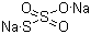 structure of CAS# 7772-98-7, Sodium thiosulfate;Sodium hyposulfite; Sodium subsulfite