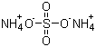 Ammonium sulfate molecular structure (CAS 7783-20-2)