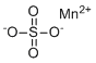 Manganese sulphate molecular structure (CAS 7785-87-7)