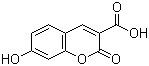 structure of CAS# 779-27-1, 7-Hydroxycoumarin-3-carboxylic acid