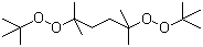 structure of CAS# 78-63-7, 2,5-Dimethyl-2,5-di(tert-butylperoxy)hexane;Di-tert-butyl 1,1,4,4-tetramethyltetramethylene diperoxide; Trigonox 101; Luperox