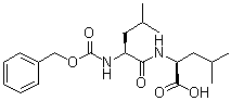 结构式 CAS# 7801-71-0, N-苄氧羰基-L-亮氨酰-L-亮氨酸