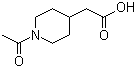 结构式 CAS# 78056-60-7, 1-乙酰基-4-哌啶乙酸