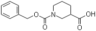 structure of CAS# 78190-11-1, 1-[(Benzyloxy)carbonyl]-3-piperidinecarboxylic acid
